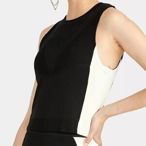 NWT Rachel Roy Ribbed Knit Sweater Tank Top Medium